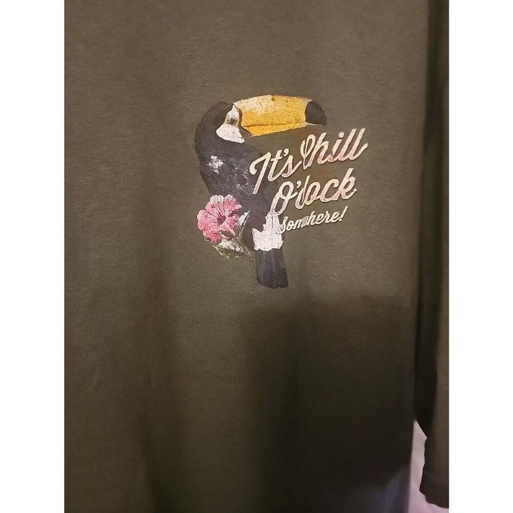 It’s Chill O’Clock Somewhere Pocket T-Shirt Sz XL Excellent CR6 NWT